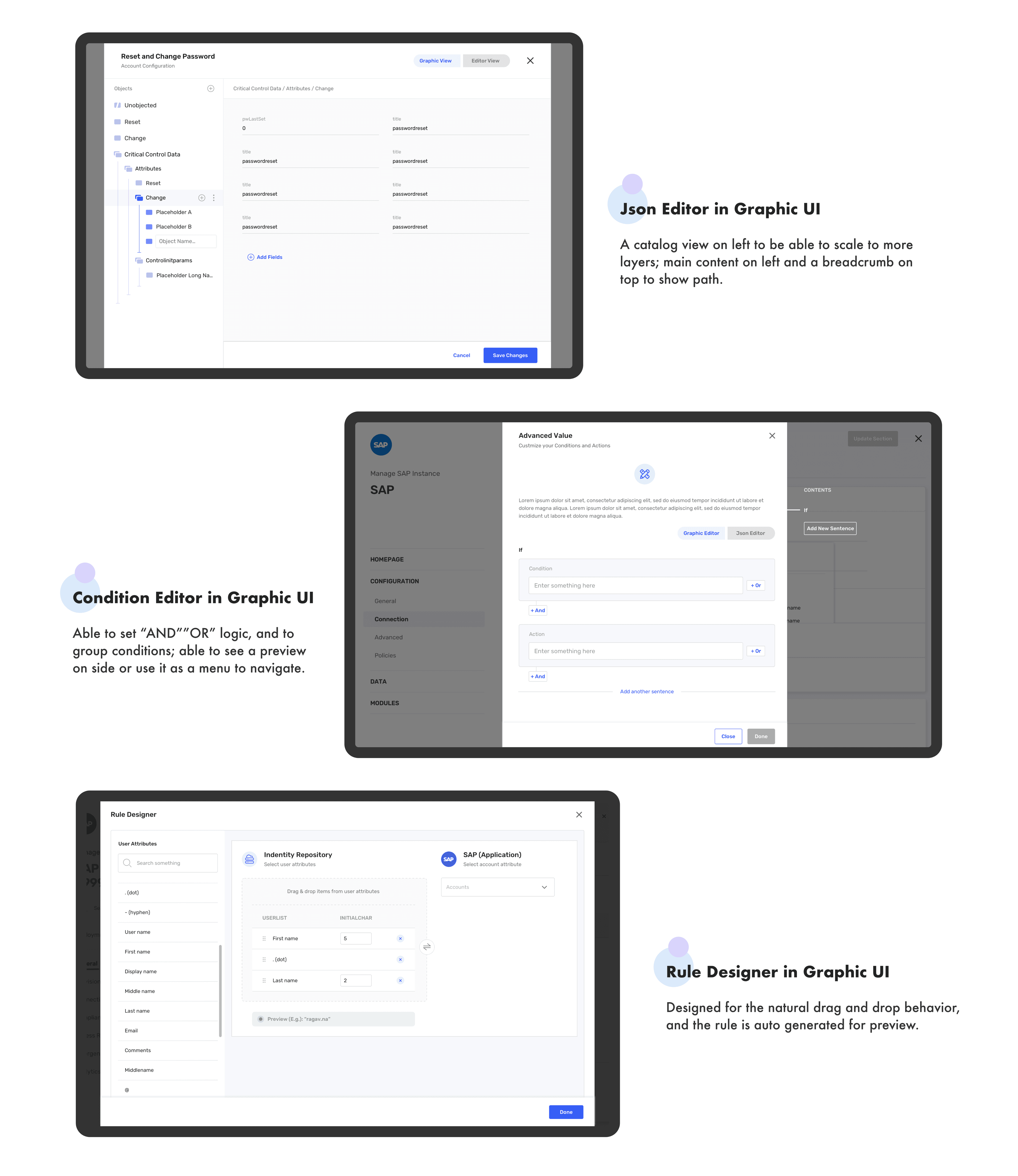 Graphical UI Design for Coding Inputs